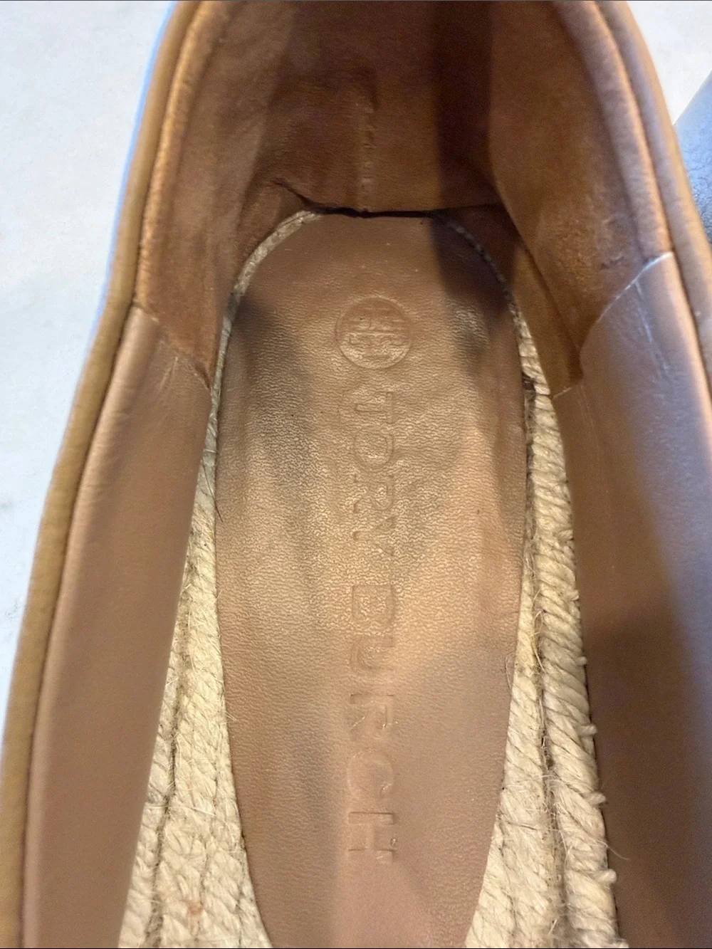 Tory‎ Burch Women's INES Espadrilles Flats Shoes Almond Flour 8